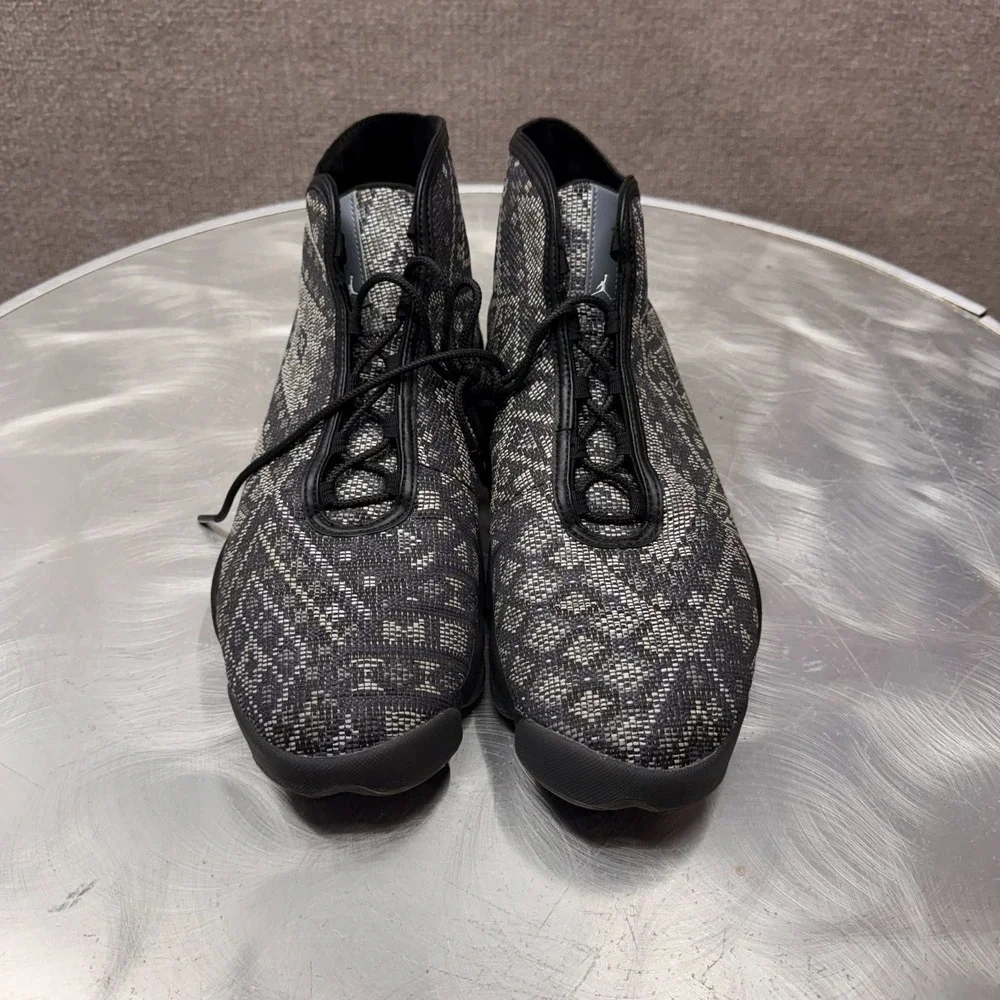 Jordan Horizon Black White Dark Grey Woven Men 822333-022 Size 14